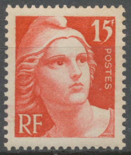 Centenaire du Timbre. Type de 1945 (Marianne de Gandon) 15f. rouge Neuf luxe ** Y832