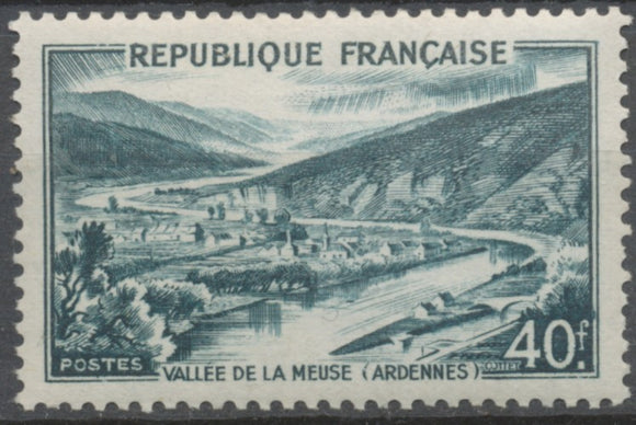 Monuments et sites. Vallée de la Meuse. 40f. Vert-noir Neuf luxe ** Y842A