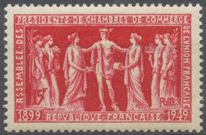 Assemblée des présidents de Chambres de Commerce l'Union française, à Paris.  15f. Rouge carminé Neuf luxe ** Y849