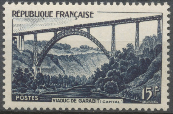 Viaduc de Garabit. 15f. Bleu foncé. Neuf luxe ** Y928