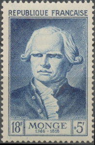 Célébrités du XIIe au XXe siècles. Gaspard Monge, comte de Peluse, mathématicien  18f. + 5f. Neuf luxe ** Y948
