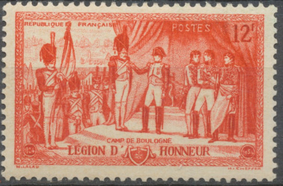 150e anniversaire de la Légion d'honneur. Napoléon 1er au camp de Boulogne. 12f. Rouge. Neuf luxe ** Y997