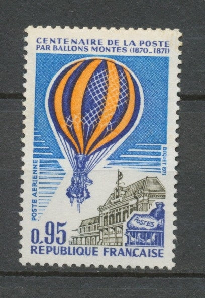 Centenaire de la poste par ballons montés PA N°45 95c Multicolore N** YA45