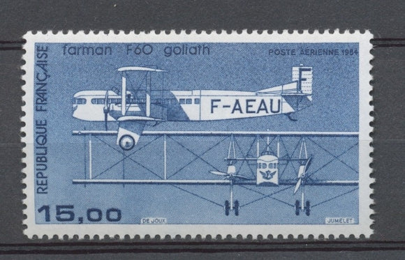 Avion Bimoteur Farman F60 Goliath PA N°57 15f bleu foncé N** YA57