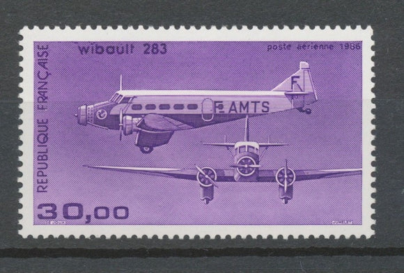 Trimoteur Wibault 283 PA N°59b 30f violet N** YA59b