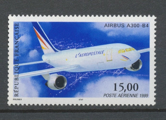 Airbus A300-B4. PA N°63 15f multicolore dentelé 13x13 1/2 YA63a