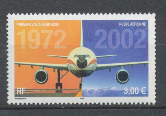 30e Anniversaire du 1er vol de l'Airbus A300. PA N°65 3€ multicolore N** YA65