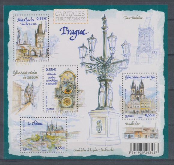 2008 France  Bloc Feuillet  N°126 Prague YB126