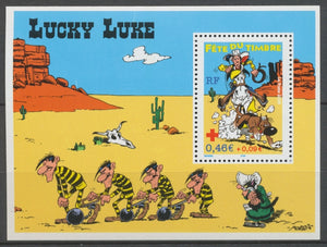 2003  France  BLOC FEUILLET  N°55, Fête du Timbre Lucky Luke YB55