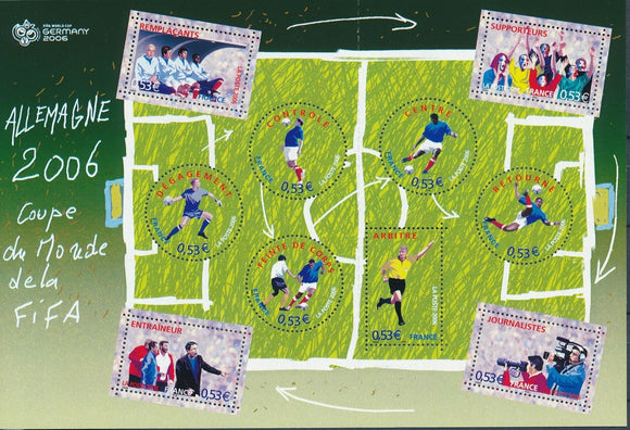 2006 France Bloc feuillet N°97 Coupe du monde de football en Allemagne YB97