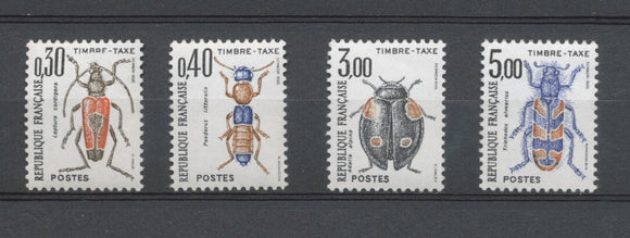 Série Insectes  Coléoptères. N°109 à 112, 4 valeurs Année 1983 N** YX112S