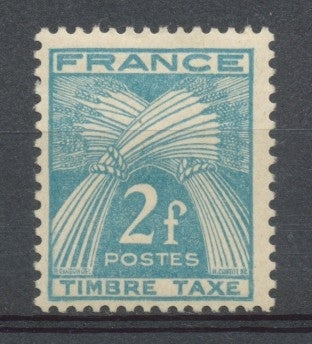 Type Gerbes. N°82 2f. Bleu-vert N** YX82