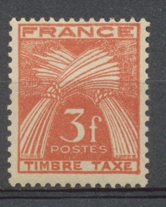 Type Gerbes. N°83 3f. Rouge-brun N°** YX83