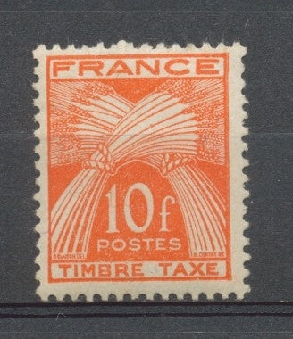 Type Gerbes. N°86 10f. Rouge-orange N** YX86