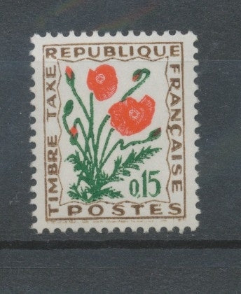 Fleurs des Champs. N°97 15c. Brun, vert foncé et outremer N** YX97