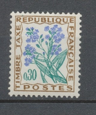 Fleurs des Champs. N°99 30c. brun, vert foncé et outremer N** YX99