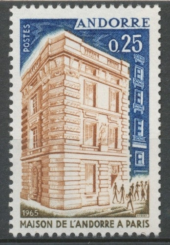 Andorre FR N°174 25c. Brun et bleu NEUF** ZA174