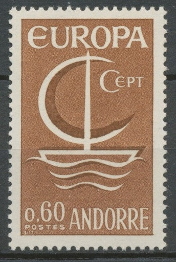 Andorre Français N°178 60c. brun NEUF** ZA178