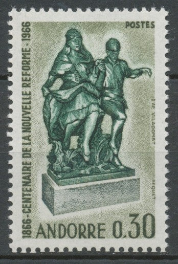 Andorre FR N°181 30c. Olive/vert/gris NEUF** ZA181