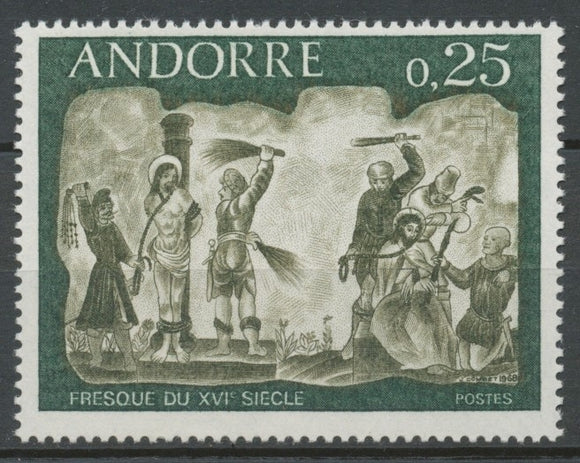 Andorre Français N°191 25c. vert et gris NEUF** ZA191