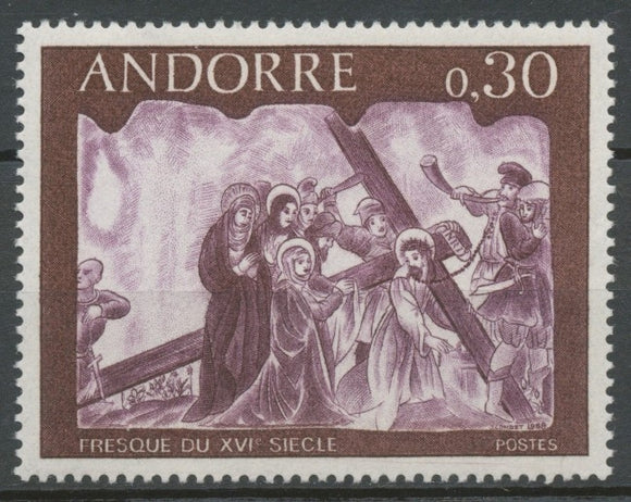 Andorre Français N°192 30c. violet et brun NEUF** ZA192