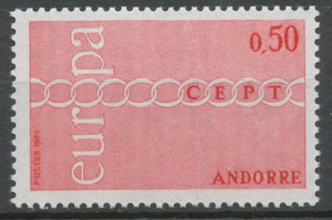 Andorre Français N°212 50c. rouge NEUF** ZA212