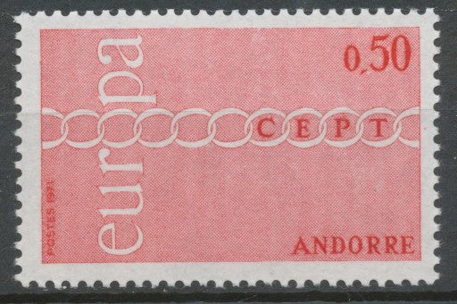 Andorre Français N°212 50c. rouge NEUF** ZA212
