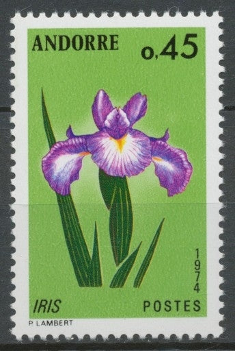 Andorre Français N°234 45c. Iris NEUF** ZA234