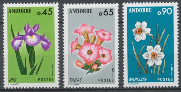 Andorre FR Série N°234 à N°236 NEUFS** ZA236S