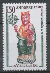 Andorre Français N°237 50c Vierge de Pal NEUF** ZA237