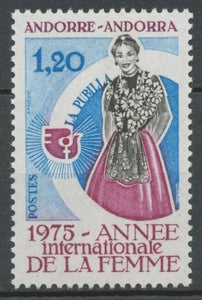 Andorre FR N°250 1f20 grenat/bleu clair/noir N** ZA250