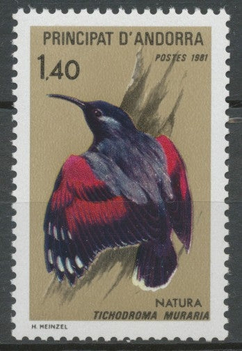 Andorre Français N°295 1f.40 Faune N** ZA295