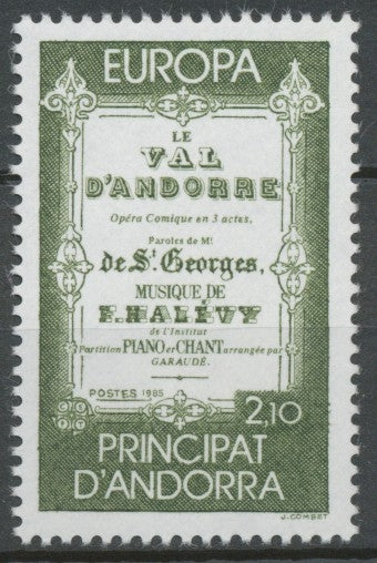 Andorre Français N°339 2f.10 Vert NEUF** ZA339