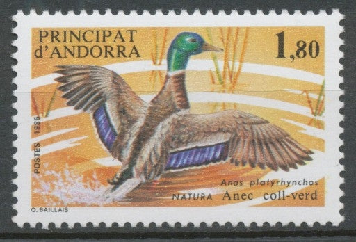 Andorre FR N°342 1f.80 Oiseaux NEUF** ZA342