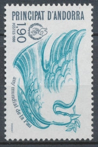 Andorre FR N°353 1f.90 turquoise/bleu-gris N** ZA353