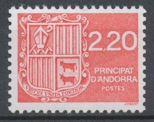 Andorre FR N°366 2f.20 rouge NEUF** ZA366