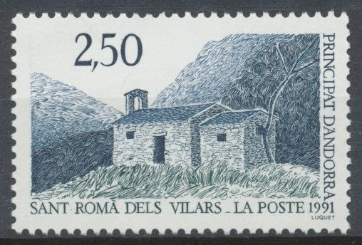 Andorre FR N°400 2f.50 gris-bleu/vert foncé N** ZA400