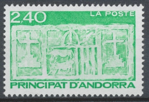 Andorre Français N°436 2f.40 vert NEUF** ZA436