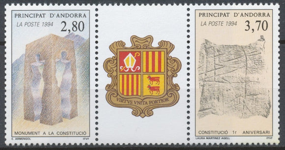 Andorre Français N°443A Le triptyque N** ZA443A