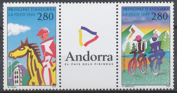 Andorre FR N°450A Le Triptyque NEUF** ZA450A