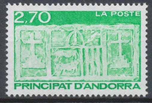 Andorre FR N°472 2f.70 vert/vert clair N** ZA472