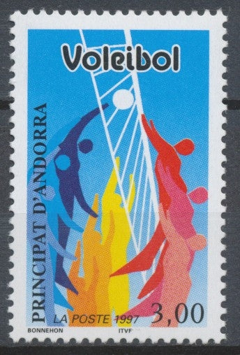 Andorre Français N°486 3f. Volley-ball N** ZA486