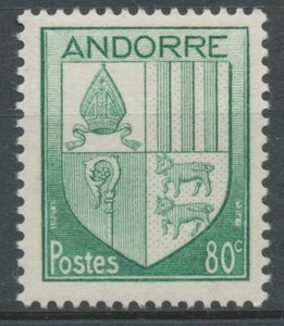 Andorre français N°99, 80c. vert NEUF** ZA99
