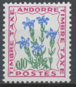 Andorre FR Timbre-Taxe N°47 10c. Flore N** ZAT47