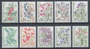 Andorre FR Timbres-Taxe Série N°53 à 62 NEUFS** ZAT62S
