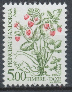 Andorre FR Timbre-Taxe N°62 5f. Flore N** ZAT62