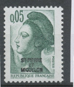 SPM  N°455 T-P France de 1982 à 1985 5c Vert-noir (2178) ZC455