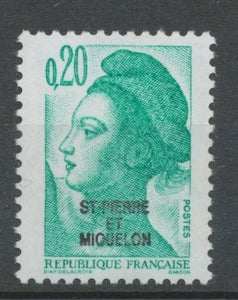 SPM  N°457 T-P France de 1982 à 1985 20c émeraude (2182) ZC457