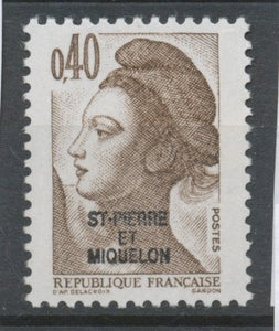 SPM  N°459 T-P France de 1982 à 1985 40c Brun foncé (2183) ZC459