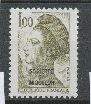 SPM  N°461 T.-P de France de 1982 à 1985. 1f. olive (2185) ZC461